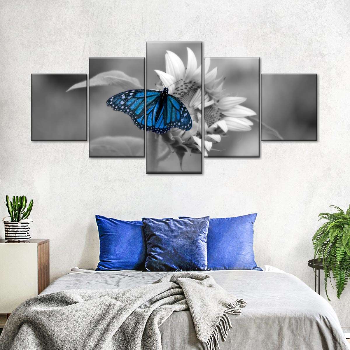 Butterfly Pop Multi Panel Canvas Wall Art