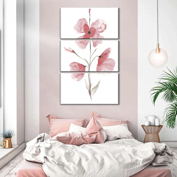 pink bedroom art ideas
