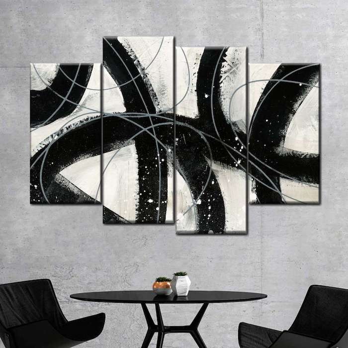 black and gray wall decor ideas