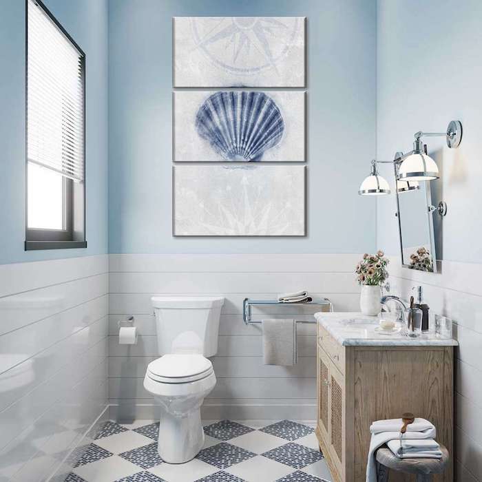 canvas bathroom wall art