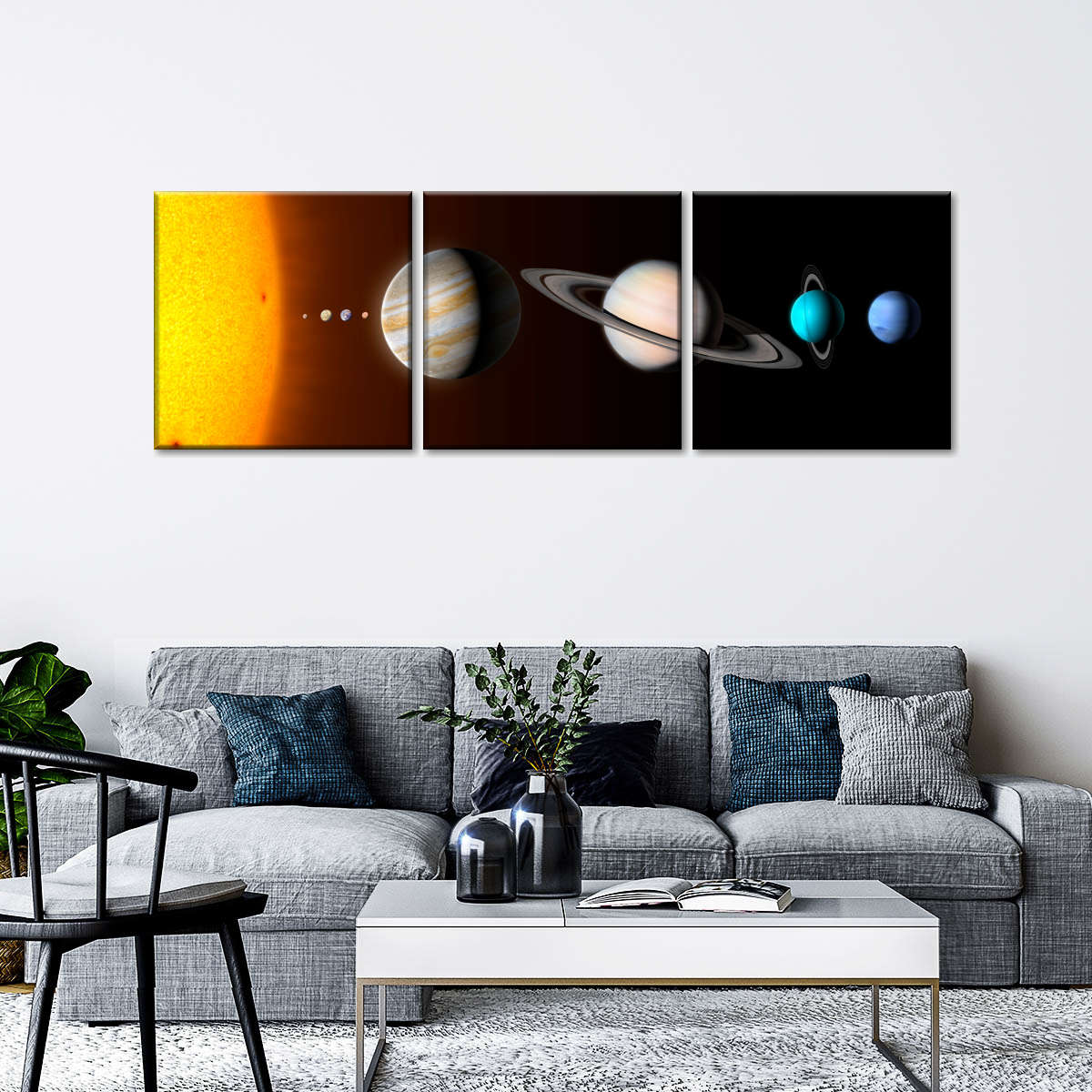 Solar System To Scale Wall Art: Canvas Prints, Art Prints & Framed Canvas