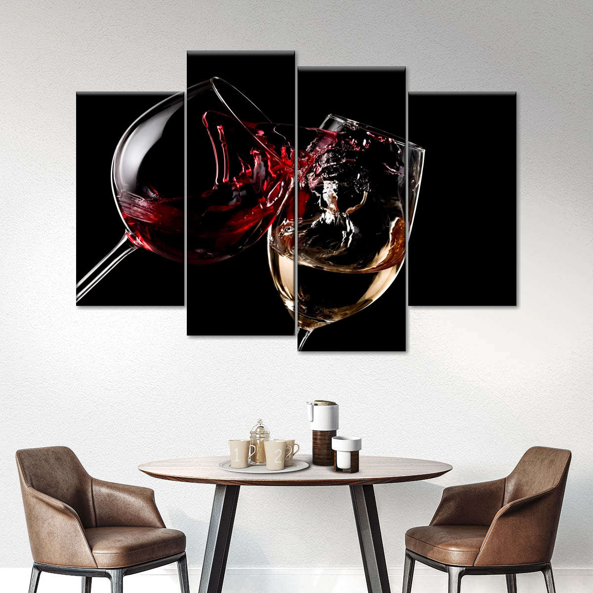 Red And White Wine Glasses Wall Art: Canvas Prints, Art Prints & Framed ...