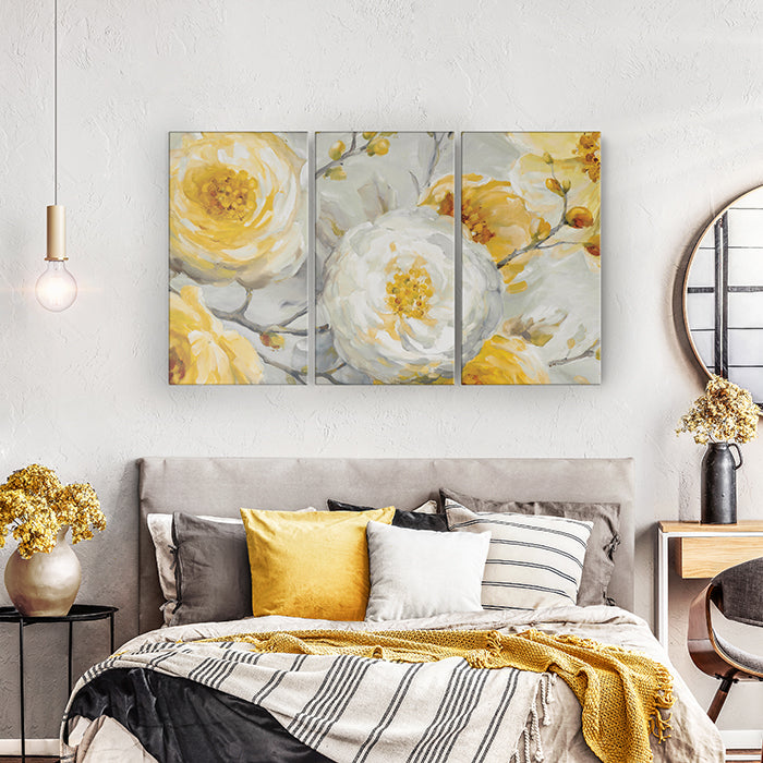 Sunshine Garden Multi Panel Canvas Wall Art