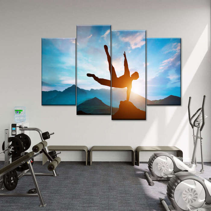 home gym art ideas