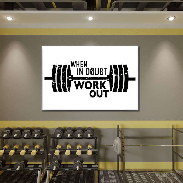 motivational wall art for gym