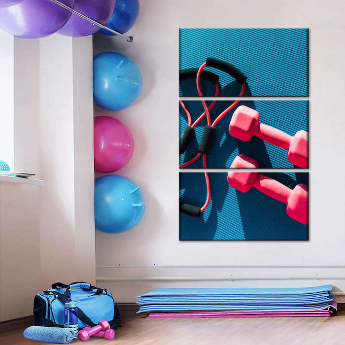 home gym wall decor