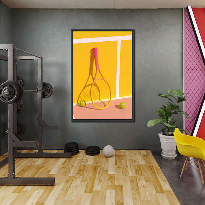 home gym wall ideas