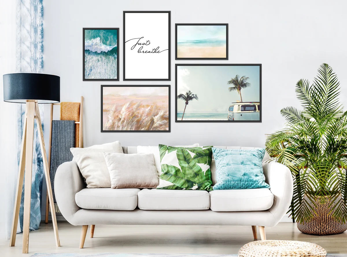 how to arrange wall art