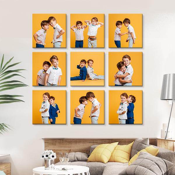 how to hang picture tiles