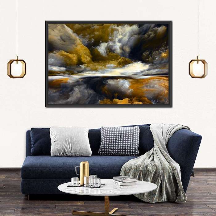 Clouds Abstraction Multi Panel Canvas Wall Art
