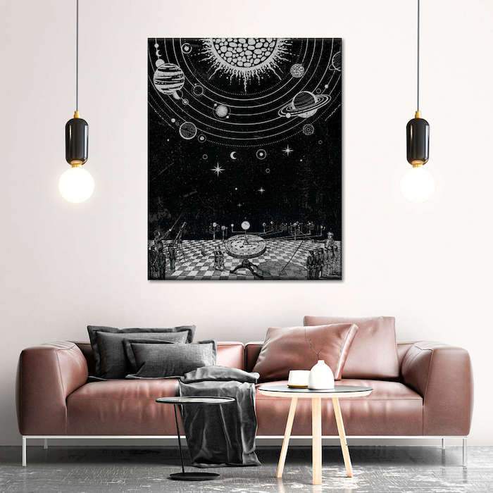 black wall art ideas