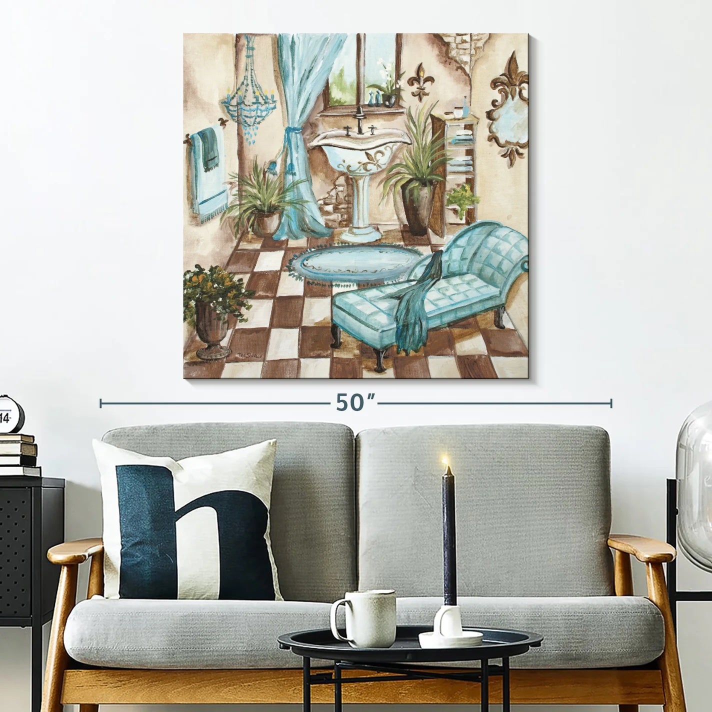 lounge art wall ideas