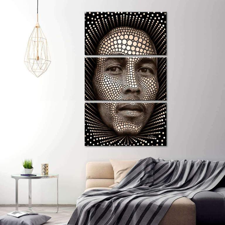 Digital Bob Marley canvas wall art