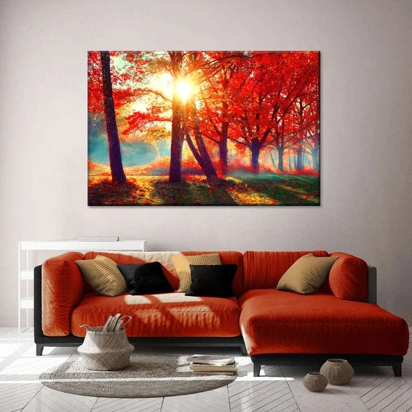 Autumn Nature Soul Multi Panel Canvas Wall Art