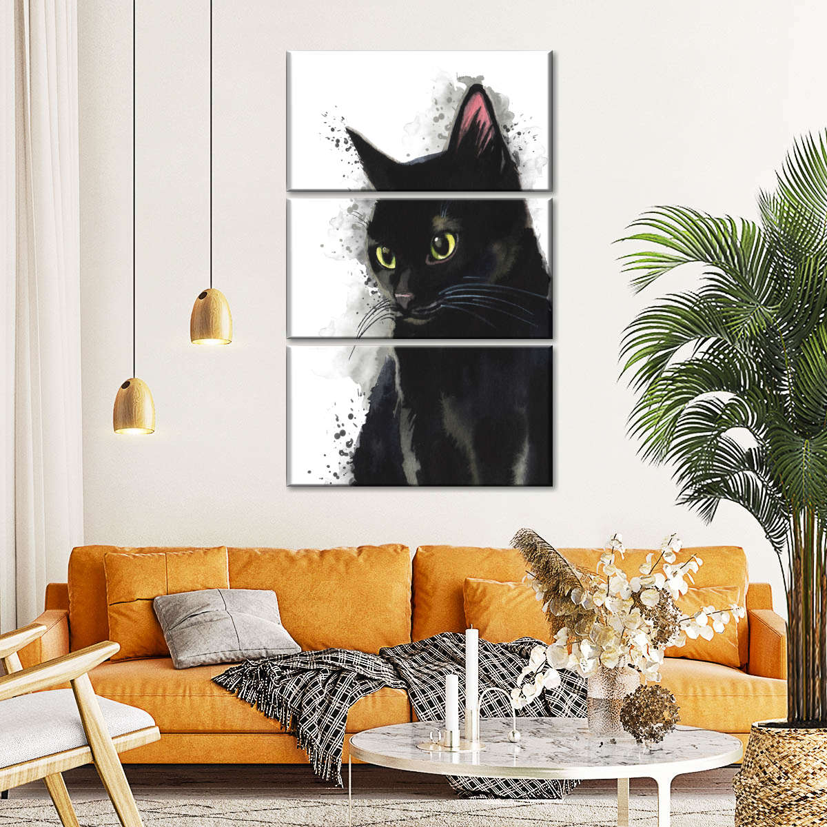 Simple Black Cat Wall Art: Canvas Prints, Art Prints & Framed Canvas