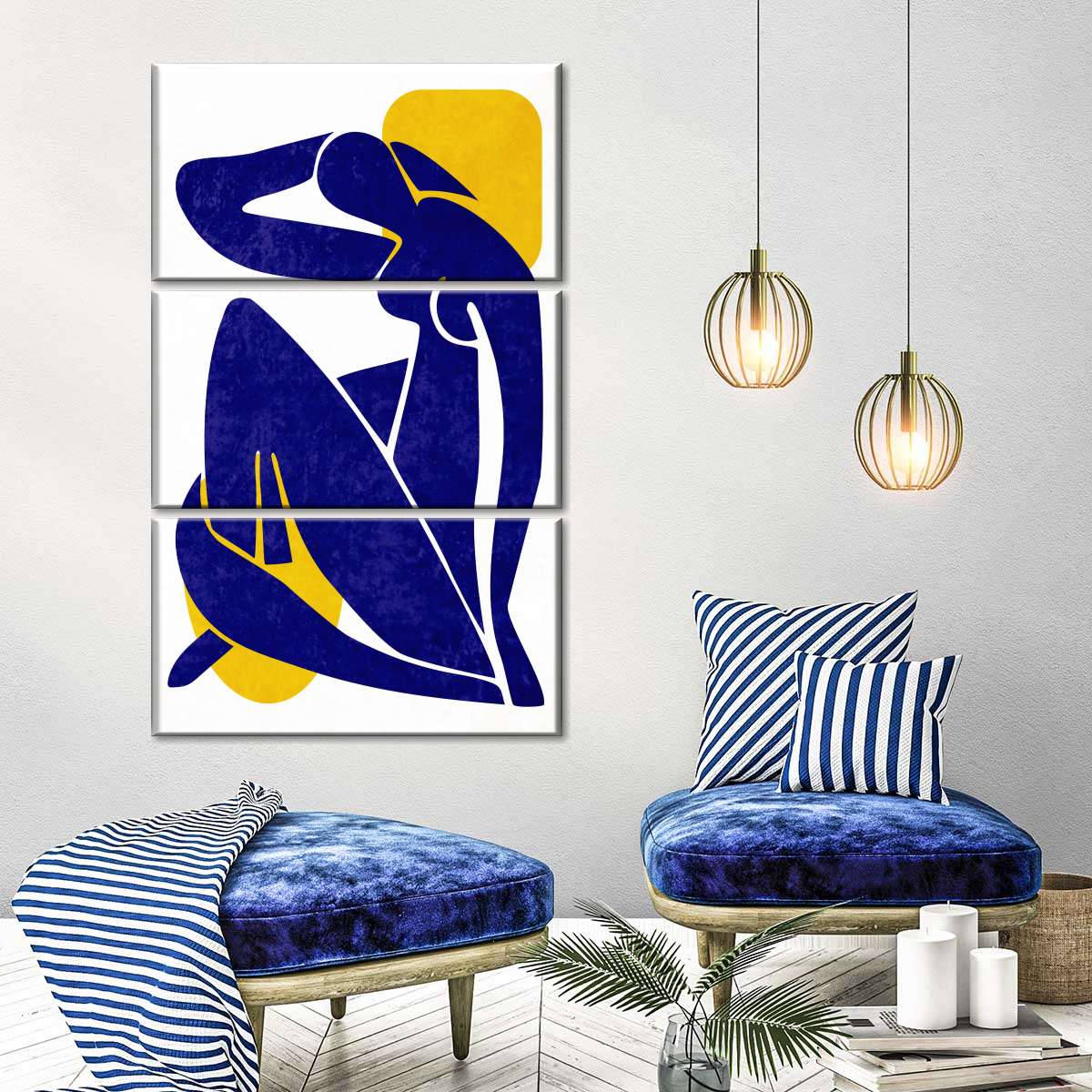Abstract Woman Silhouette Wall Art