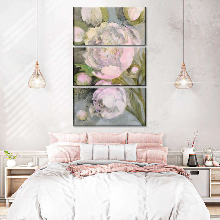 pink bedroom wall decor