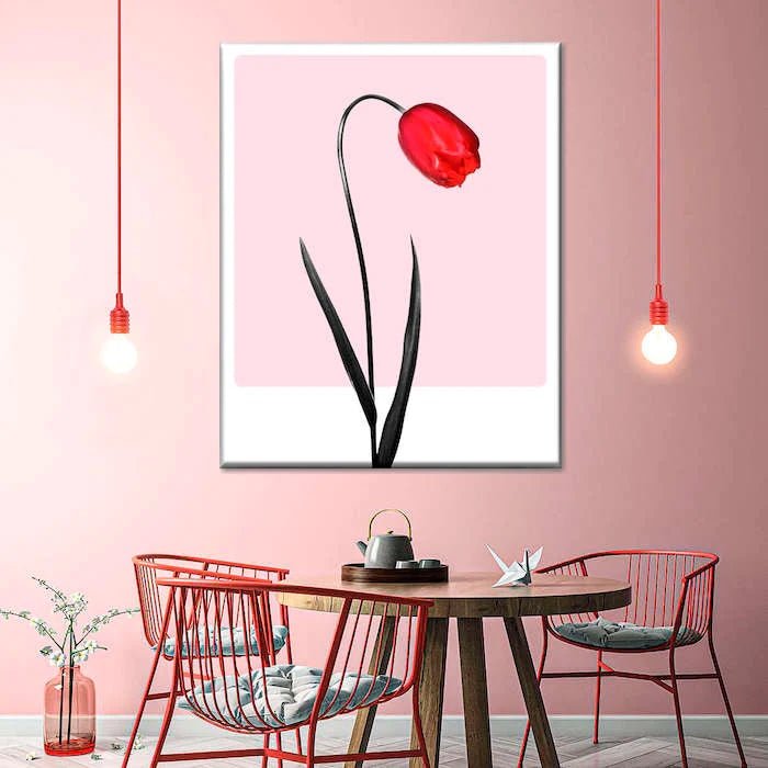 pink wall art