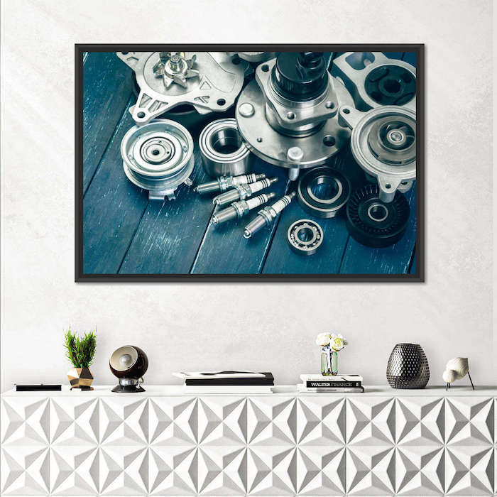 silver color frame art ideas