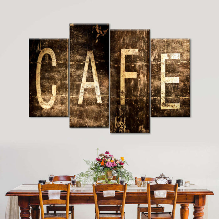cafe multi panel canvas wall art
