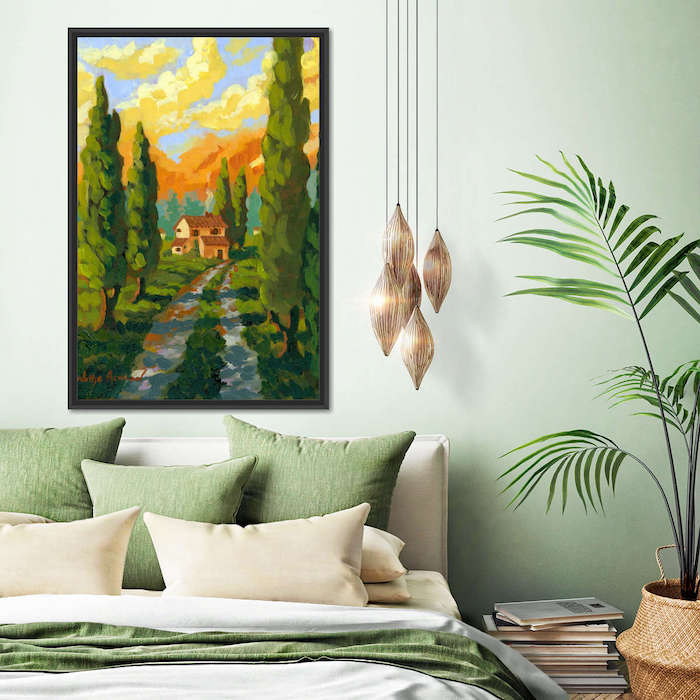 top green wall art trends