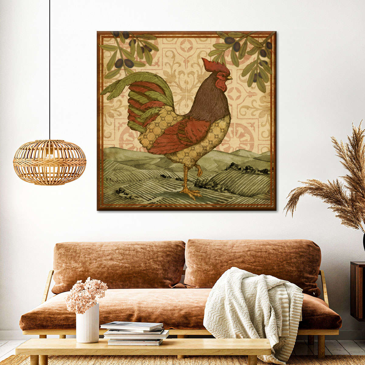 Tuscany Rooster Wall Plaque