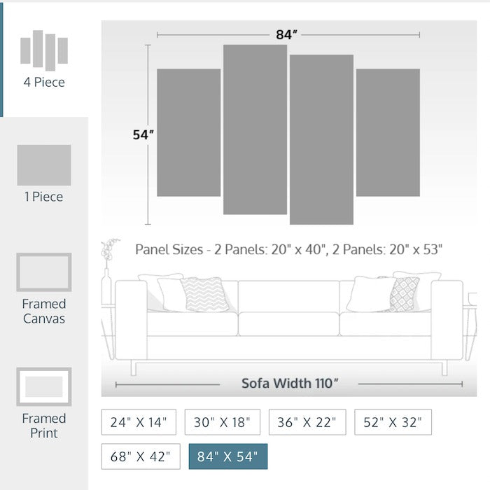 wall art sizes