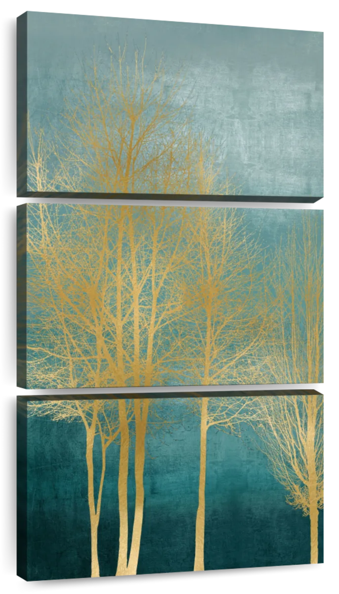 Trees On Aqua Art: Canvas Prints, Frames & Posters