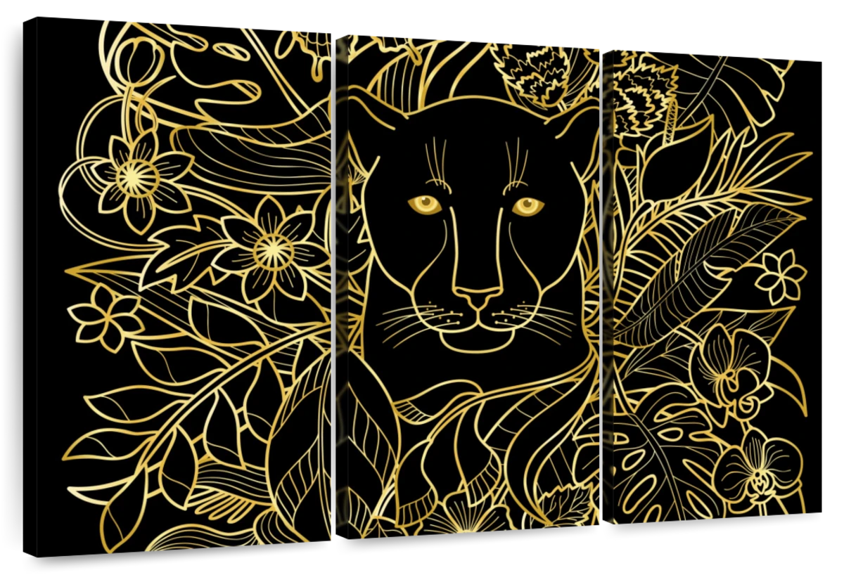 black and gold art