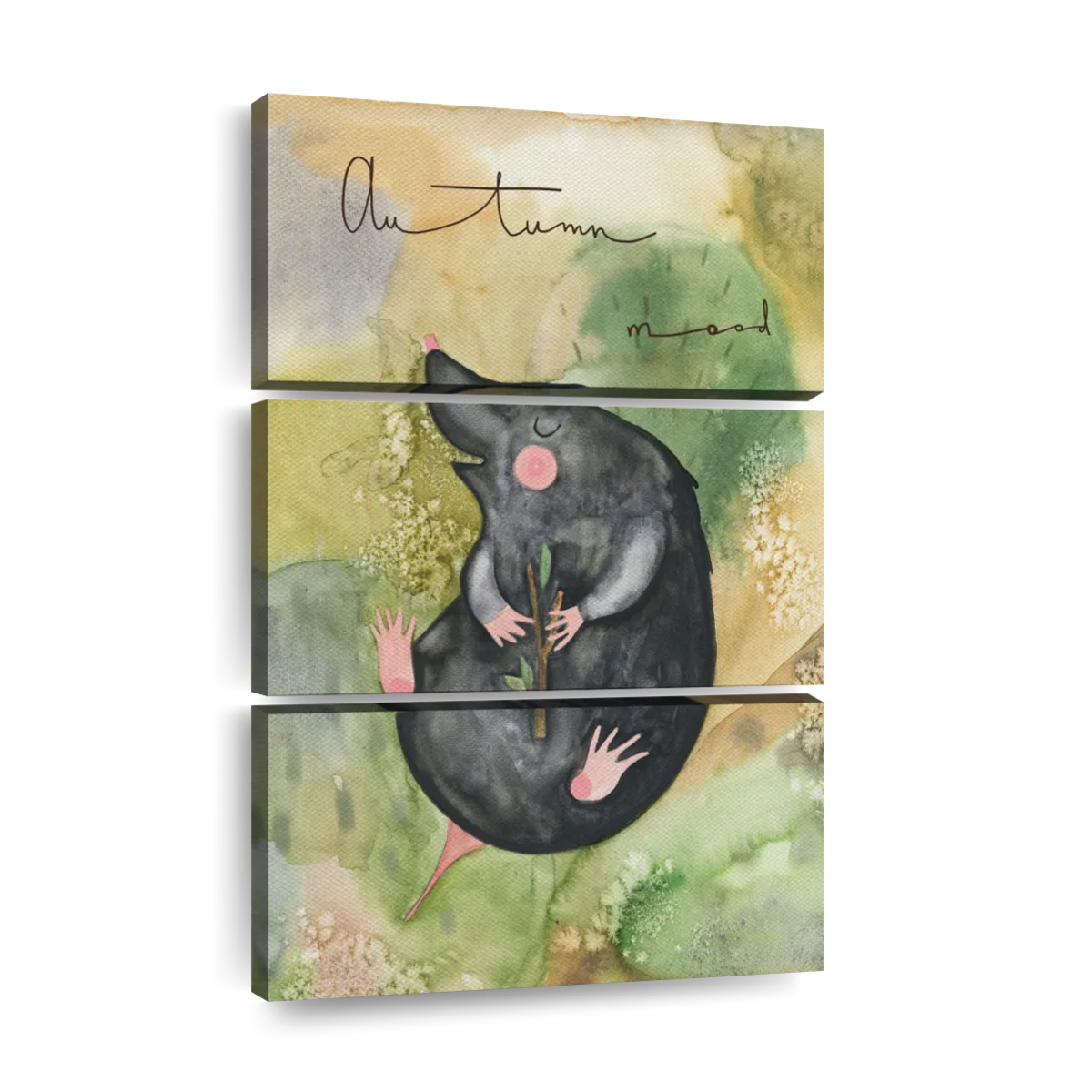 Quirky Mole Original Painting, Mole Nursery Wall Art, Original Watercolour  Painting, Whimsical Mole Painting, Cute Mole, Woodland Creature, 