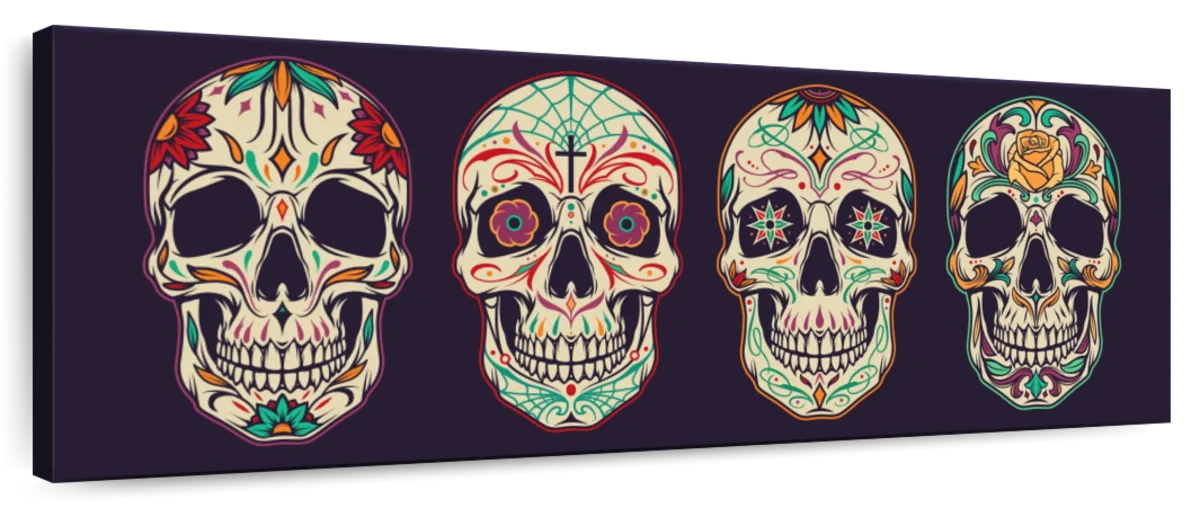 Day of the Dead Neon Sign, Neon Day of the Dead Wall Art