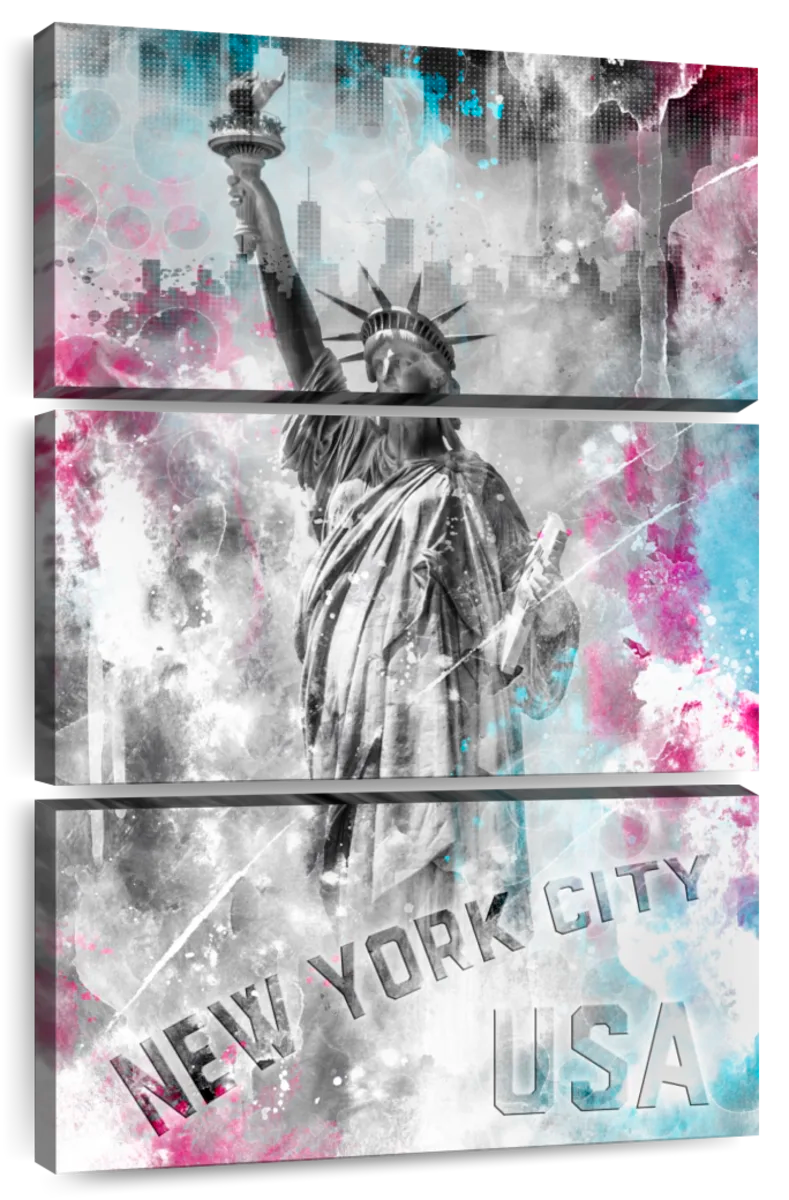 statue of liberty pop art