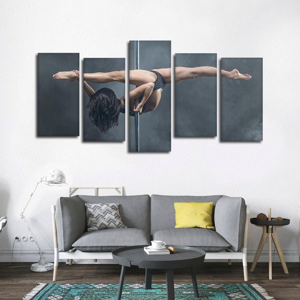 Pole Dancing Multi Panel Canvas Wall Art