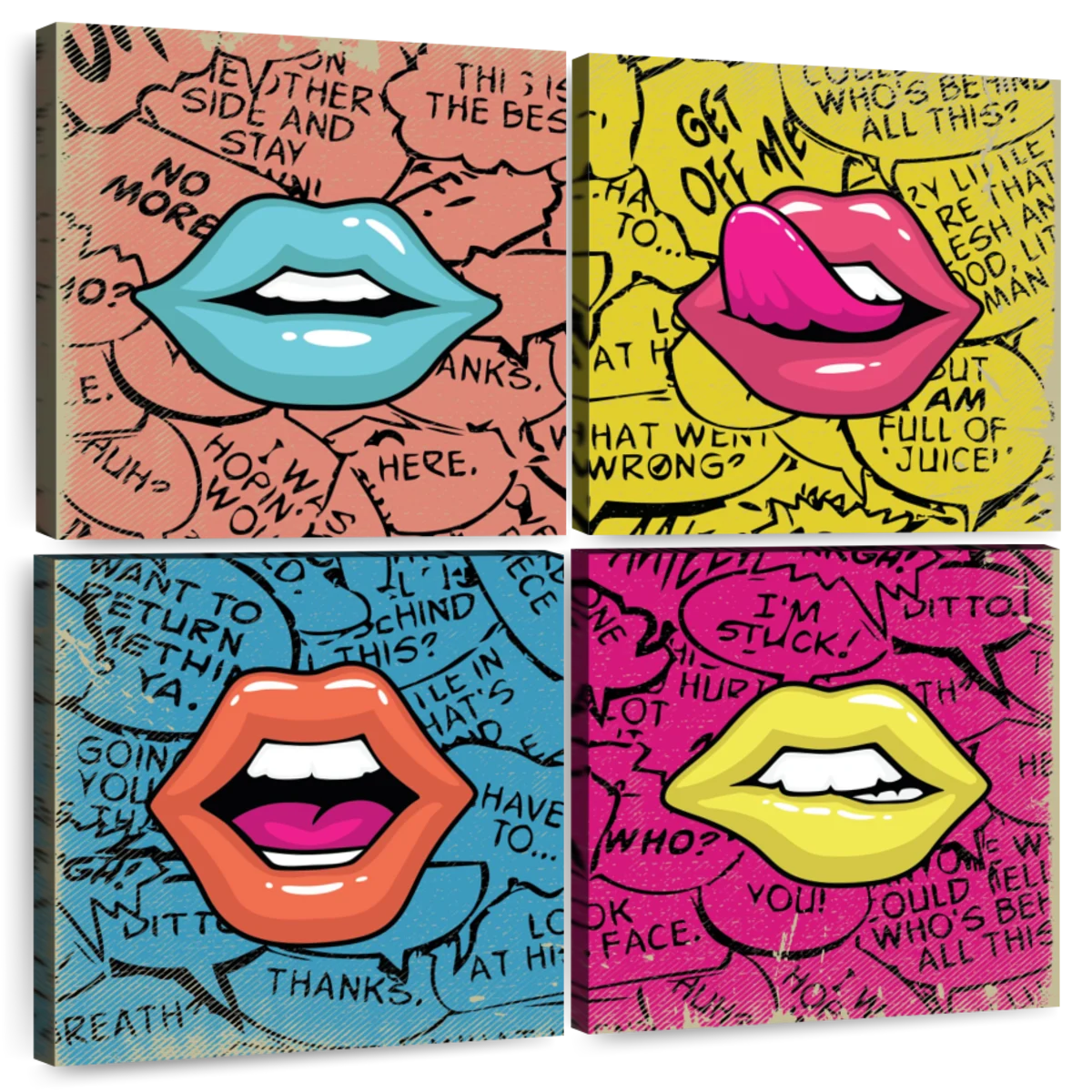 Lips Pop Art Canvas