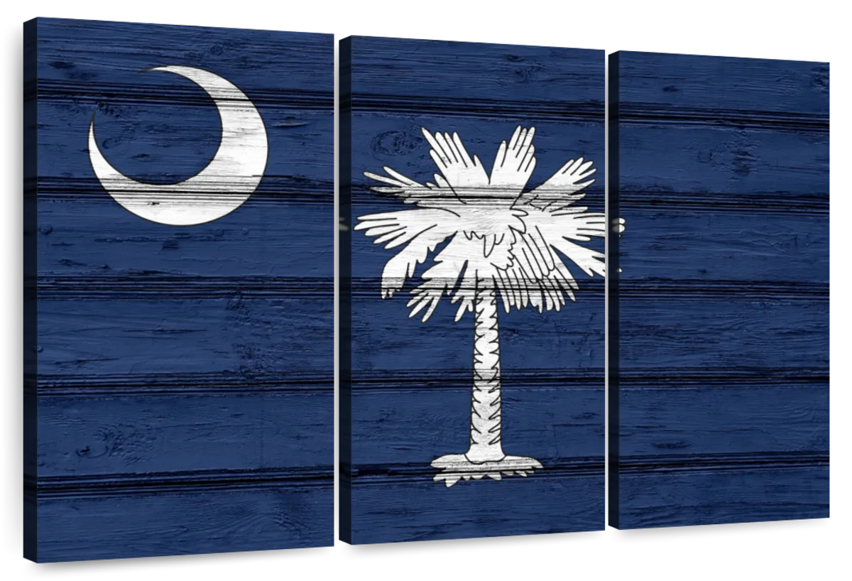 South Carolina, Palmetto Moon and Palm, Art & Giclee Prints