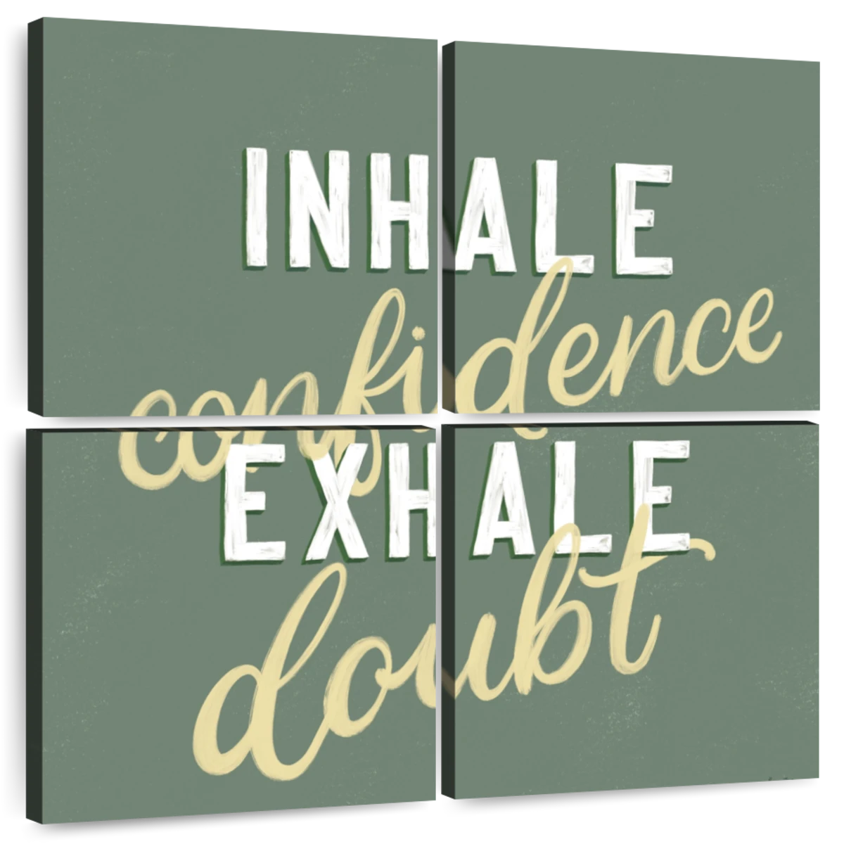 Inhale Exhale Canvas Art Picture Yoga Art Prints Set of 2 Black White Yoga  Wall Art Prints Minimalist Quotes Wall Art Canvas Painting Inhale Exhale  Typography Word Poster Painting16x24inchx2 No Frame 