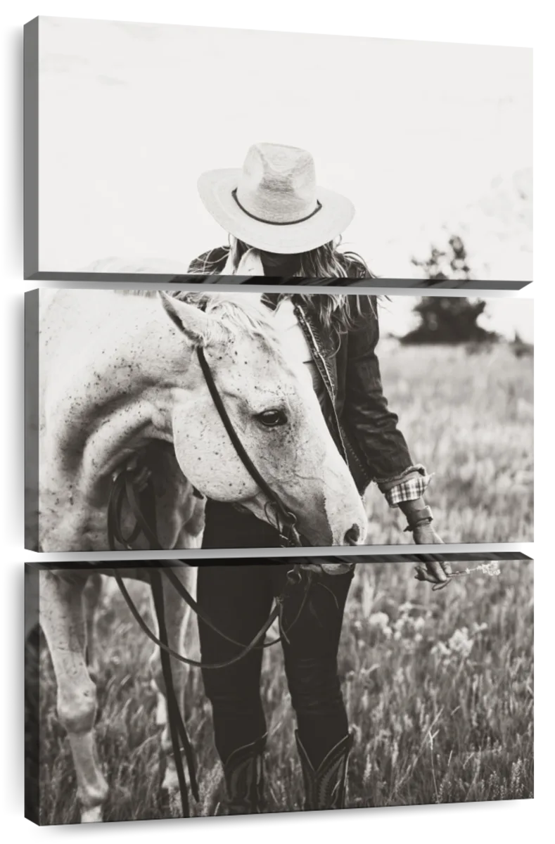 WESTERN COWGIRL 11 X 14 CANVAS WALL ART LANE TODD BY STUPELL