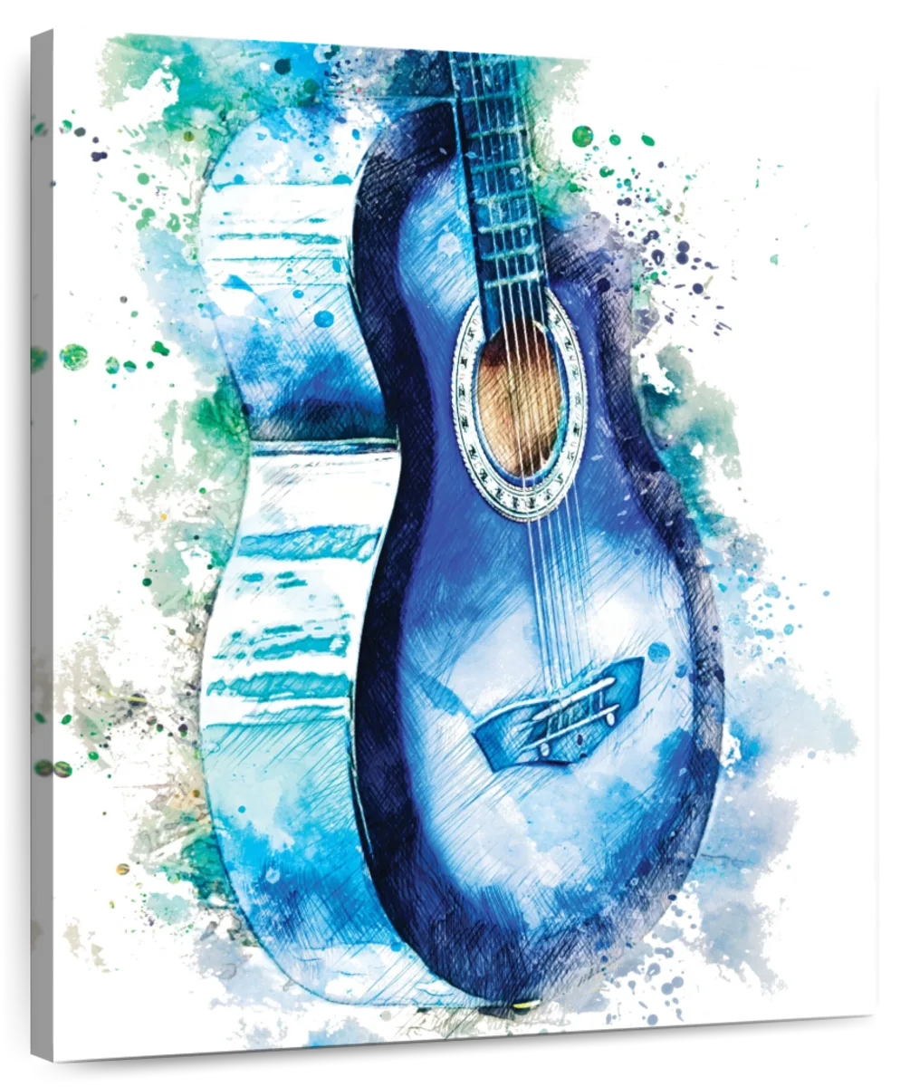 Blues Guitar Flash Digital Art by Bigalbaloo Stock - Pixels