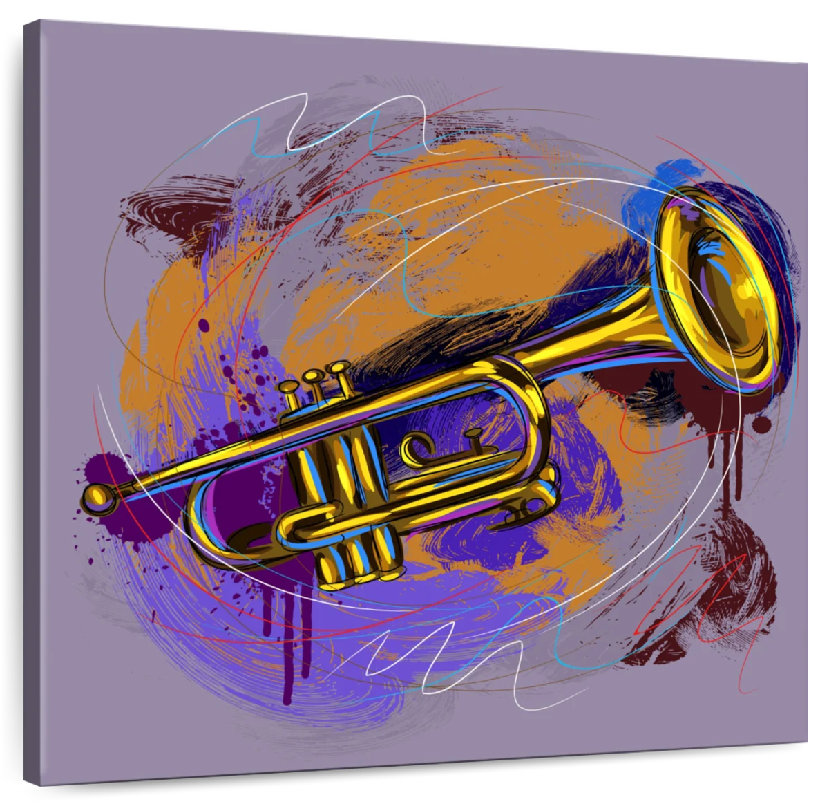 trumpet painting