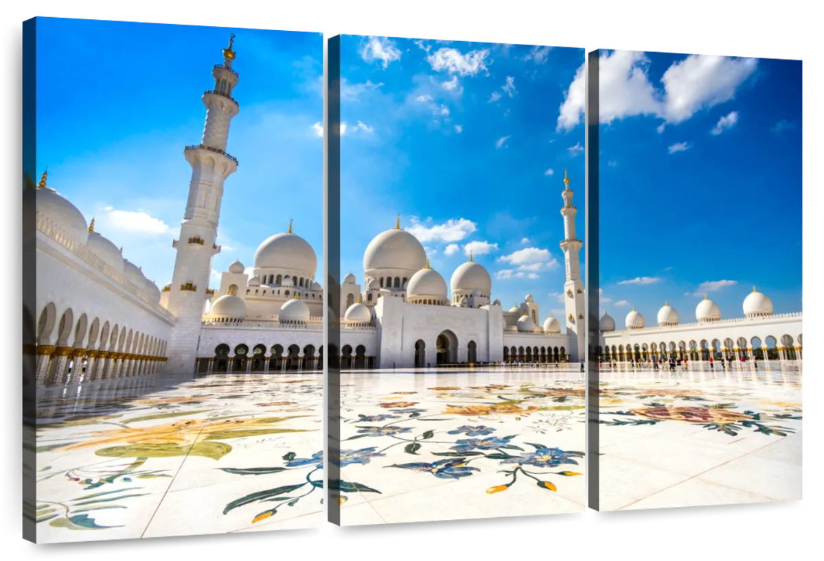 Sheikh Zayed Art Drawings Mosque & Art Wall Prints Paintings, Photograph 