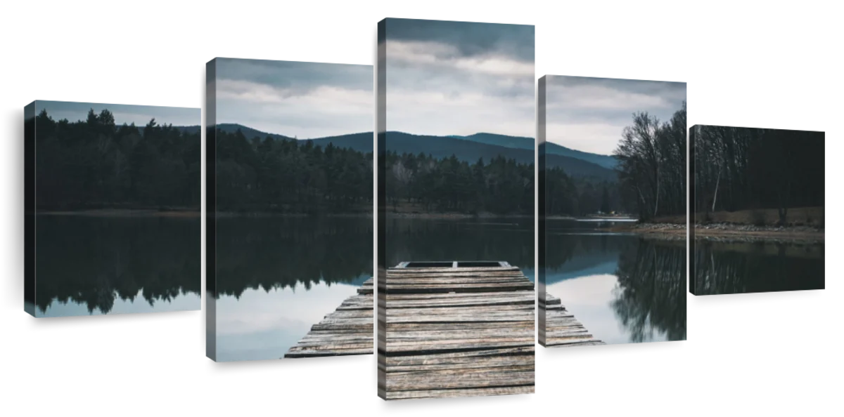 Lonely Lake Pier Wall Art | Photography