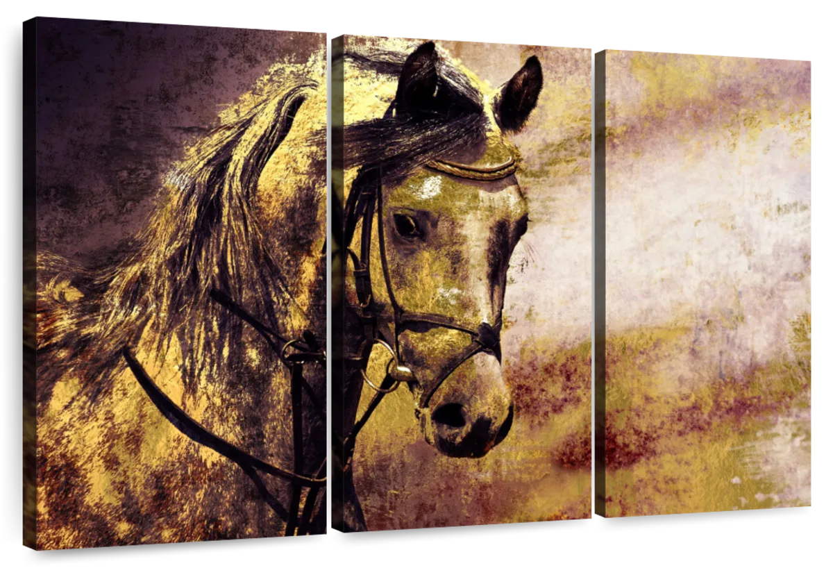 Arabian Horse Portrait Wall Art | Digital Art