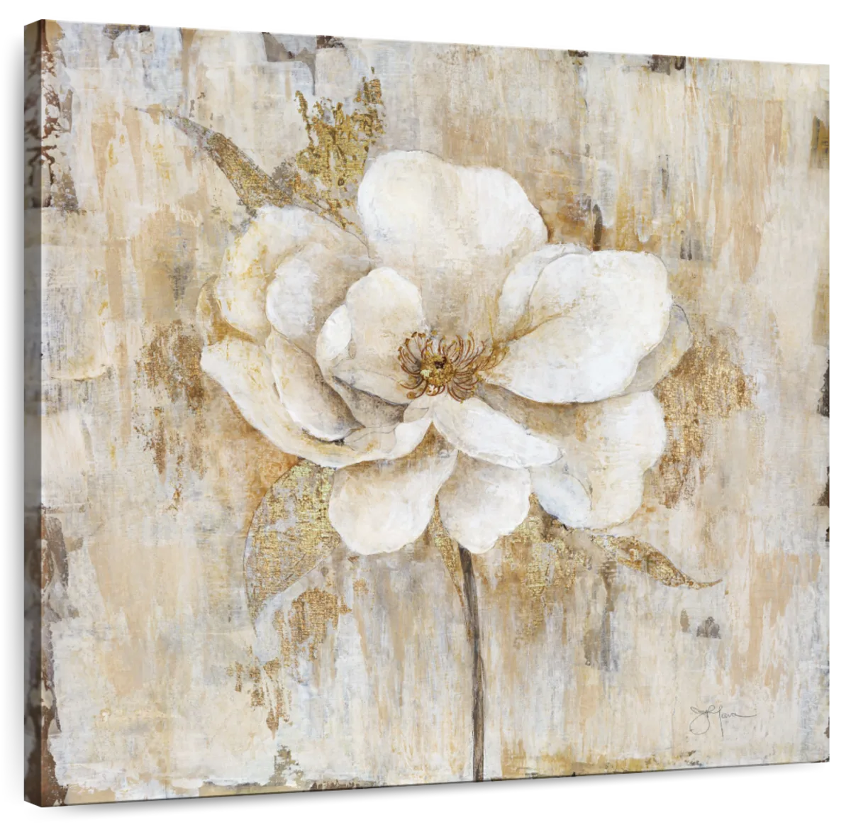 Venetian Gold Botanical II Wall Art | Painting | by Tava Studios