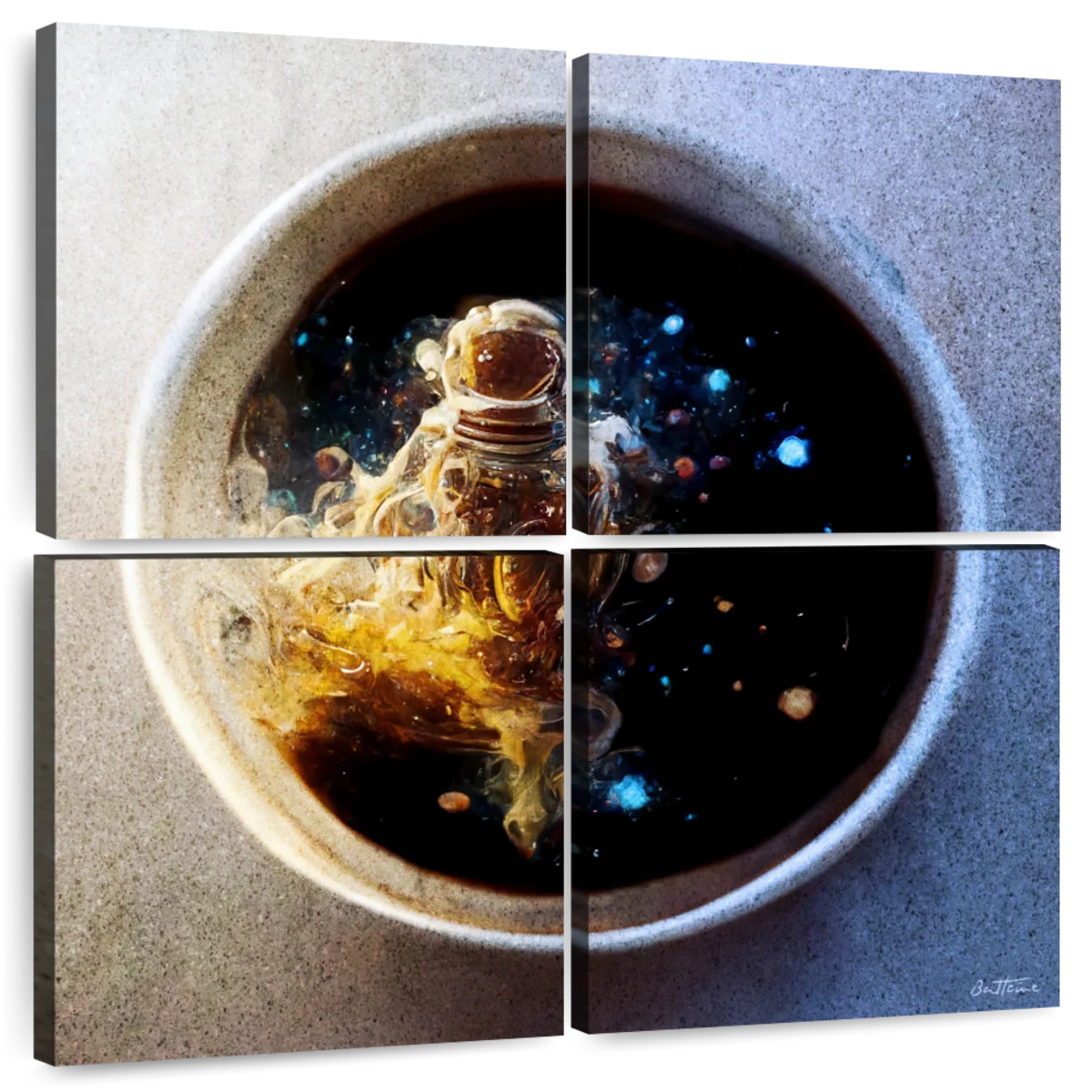 on solar system paint cup