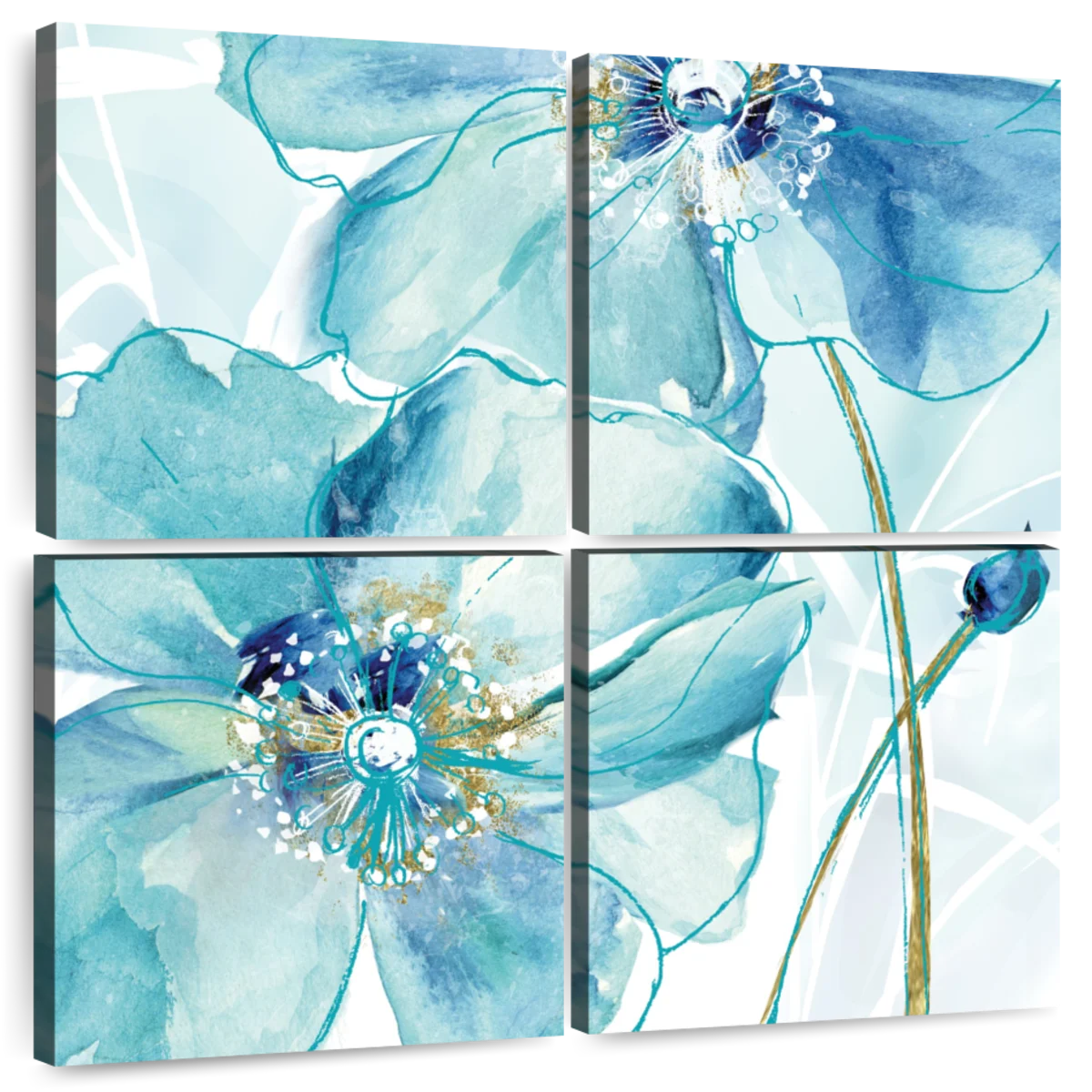 Blue Himalayan Poppy and White Magnolia Paper Flower Bouquet - Medium – The  Flower Craft Shop