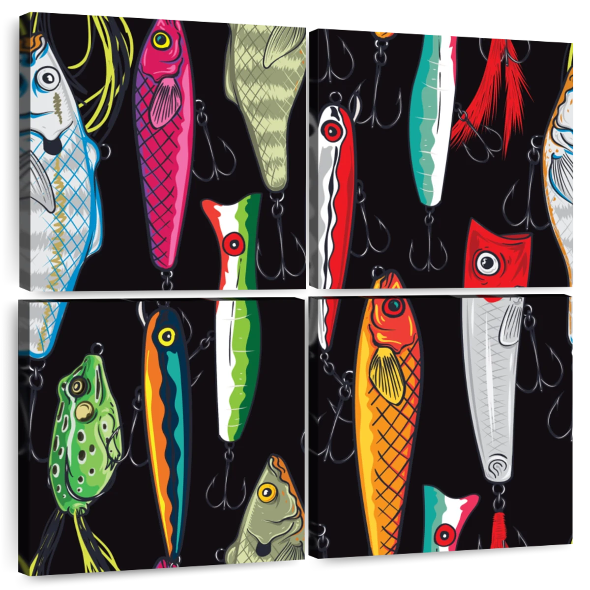 Bright Fishing Lures Wall Art: Canvas Prints, Art Prints & Framed