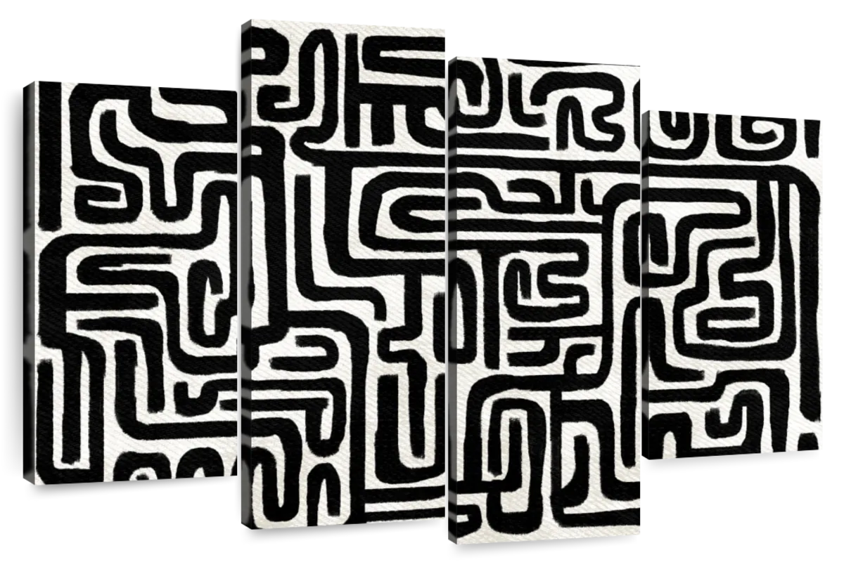 Labyrinth - Mahogany Brown - Kinetic Wall Sculpture