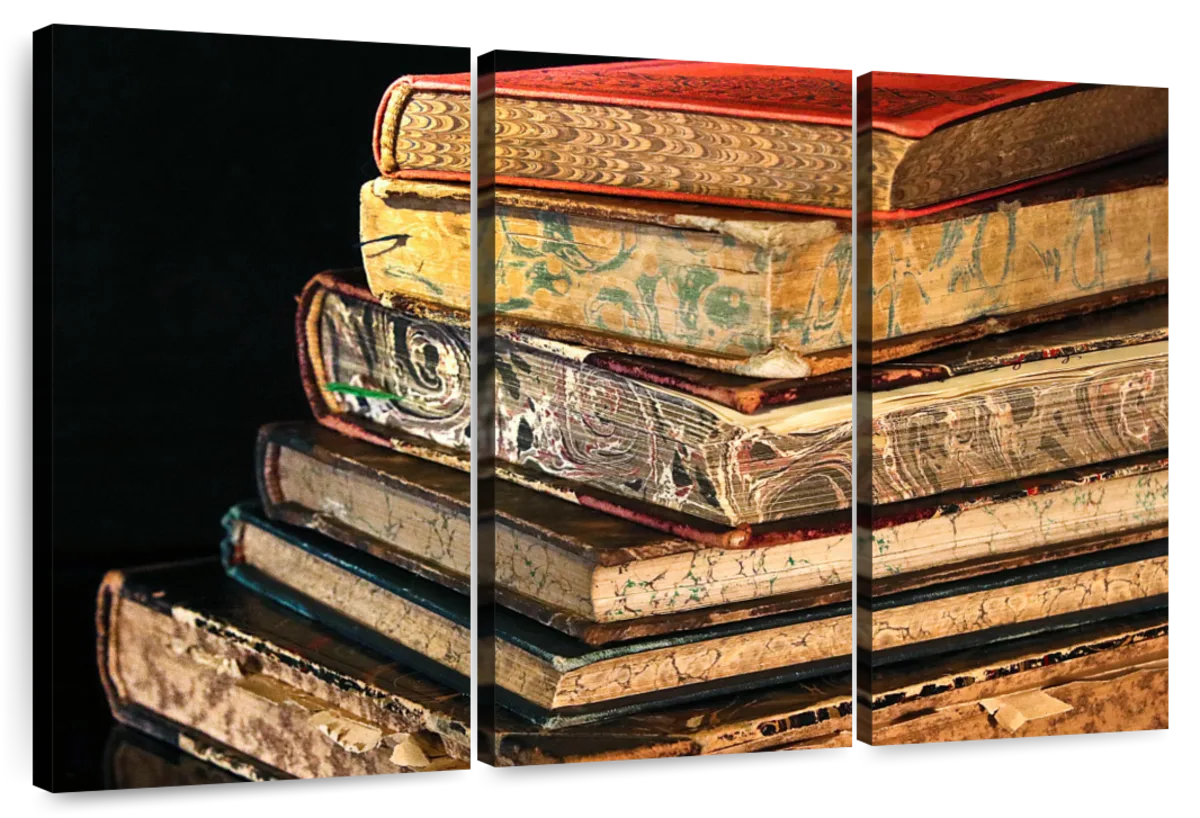 Antique Books Wall Art