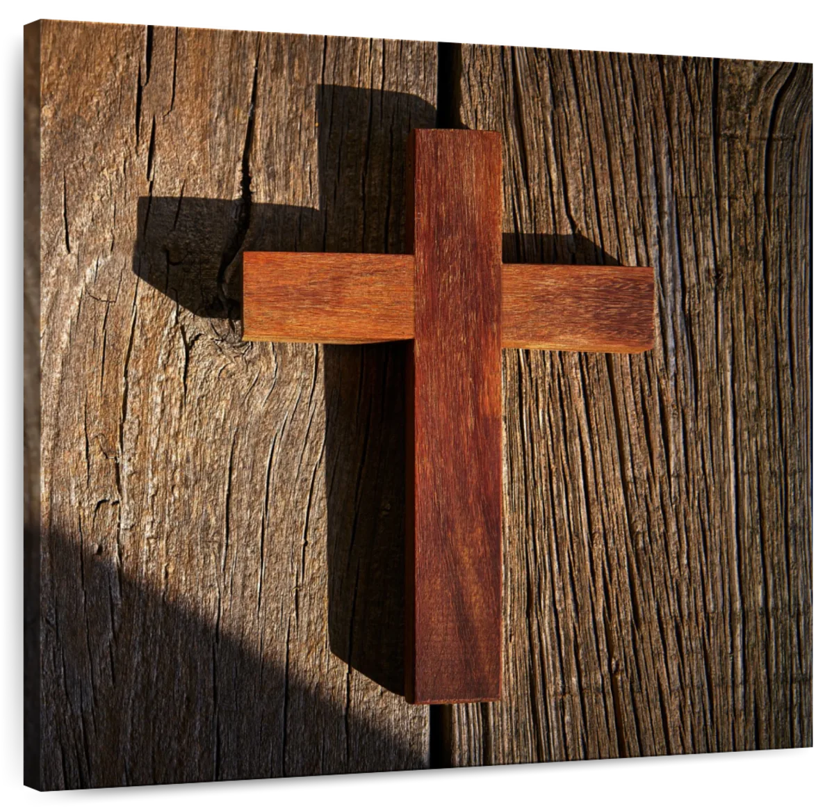 wood cross drawing