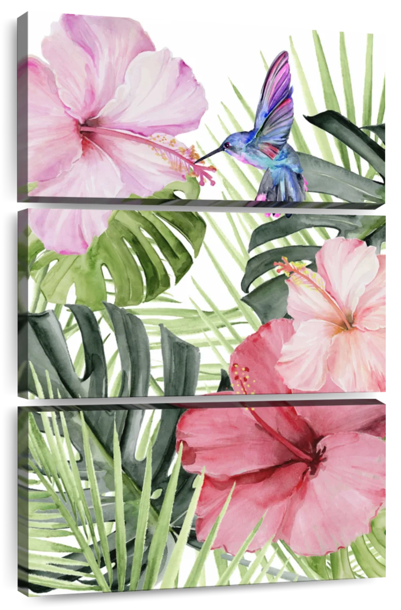 Hibiscus And Hummingbird I Wall Art | Watercolor | by Jennifer Paxton ...